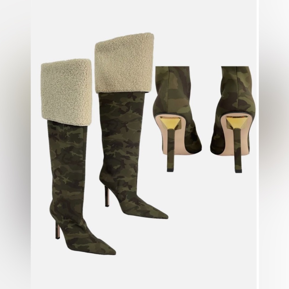 Good American Camo Boots